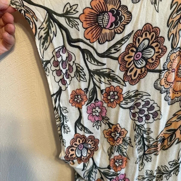 Loft outlet open front floral print, lightweight cardigan. One size - Picture 7 of 7